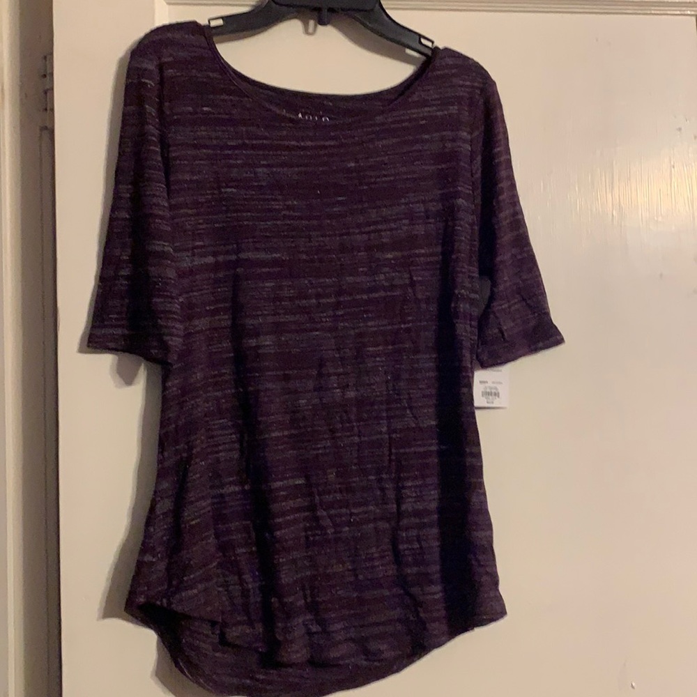 purple shirt